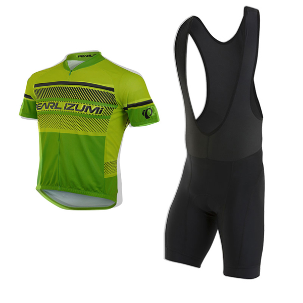 Pearl Izumi Kurzarmtrikot 2017 Und Kurze Tragerhose grun Und gelb